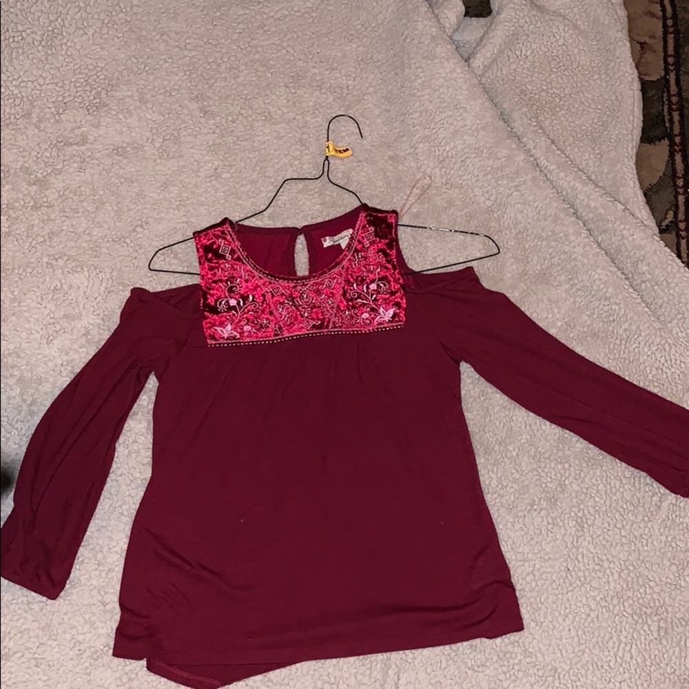 Kids burgundy blouse